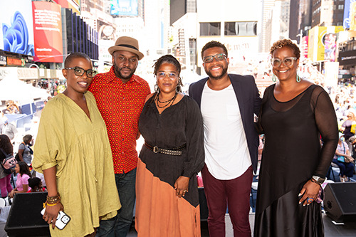 Black to Broadway It's Playtime panelists at Curtain Up in 2021